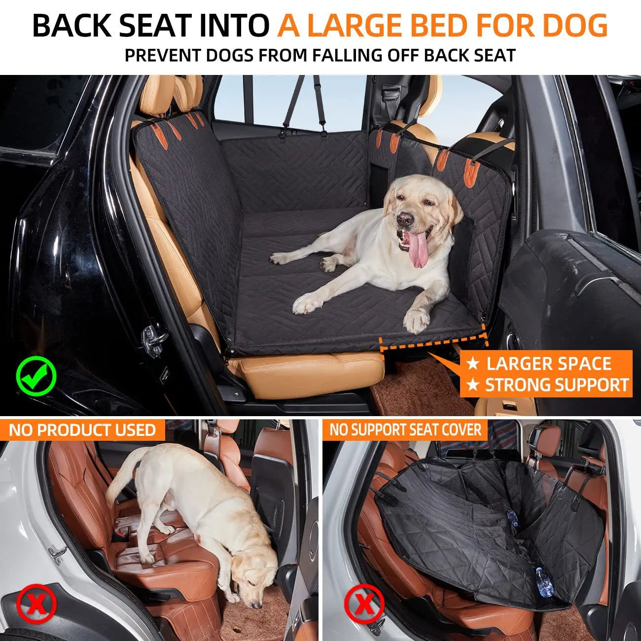 K9 Guard™ – Hard-Bottom Dog Car Seat Protector