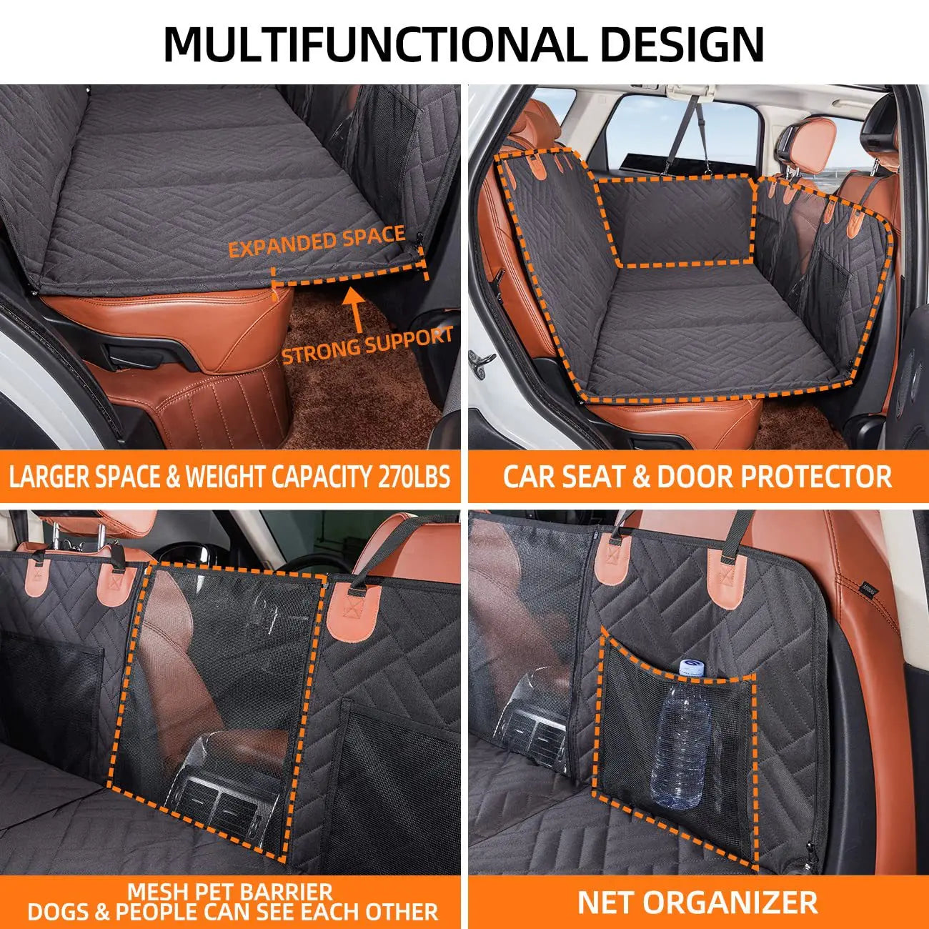 K9 Guard™ – Hard-Bottom Dog Car Seat Protector