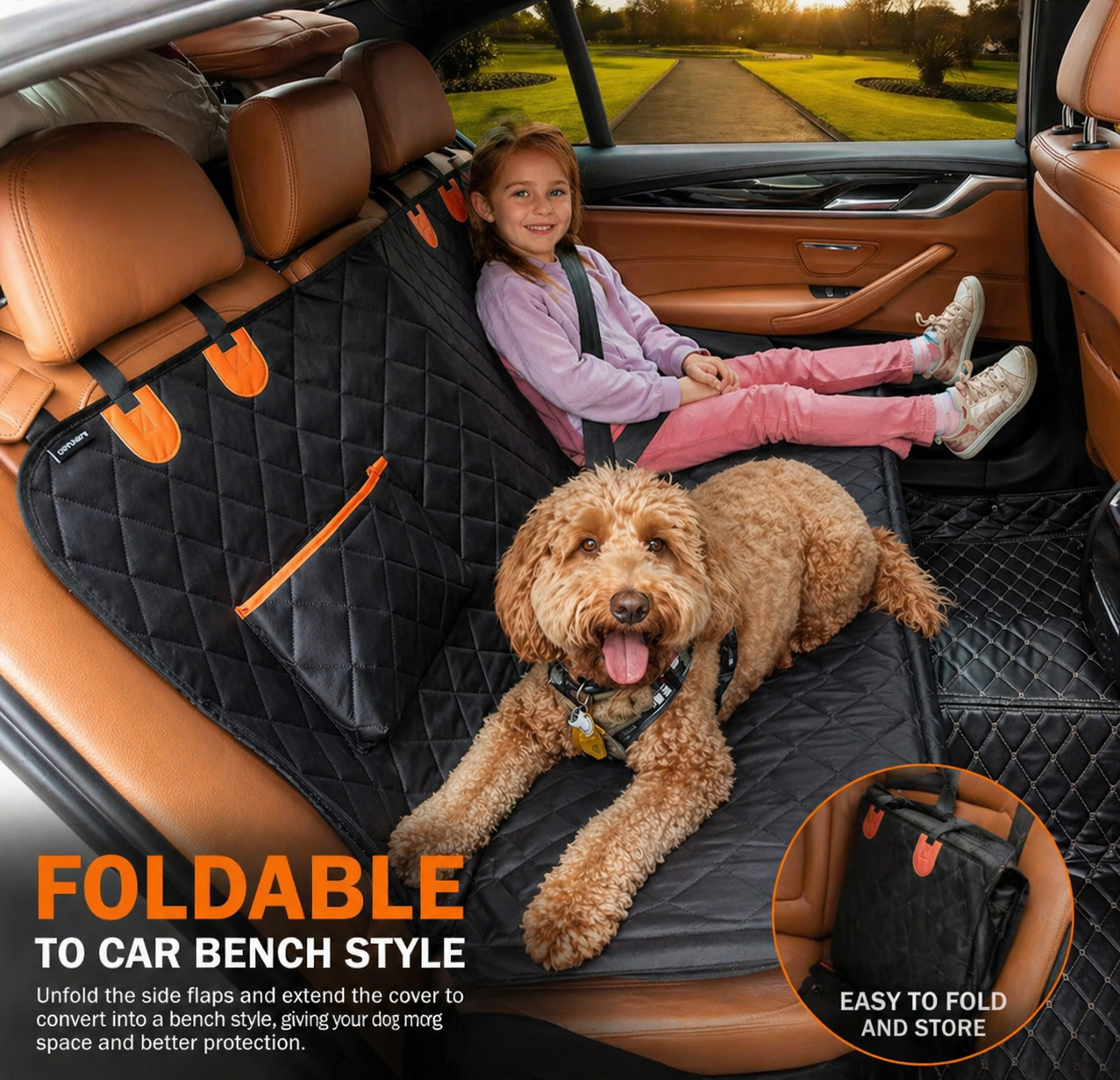 K9 Guard™ – Hard-Bottom Dog Car Seat Protector